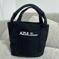 AZUL by moussy ロゴ刺繍ミニトートバッグ　アズール