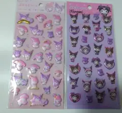 ぷくっとシール　マイメロディ　クロミ　2枚セット