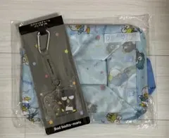 サンリオ 当りくじ 収納ケース（ブルー） アクリルチャーム（バッドばつ丸）2点