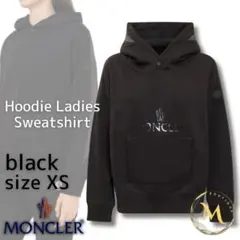 新品☆MONCLER Greylinelogo Hoodie パーカー S 黒色 - メルカリ