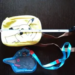 ピカチュウ ショルダーバッグ アンパンマン ネックストラップパスケース