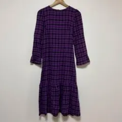me+em select ミームセレクト　チェック　ロングワンピースのサムネイル