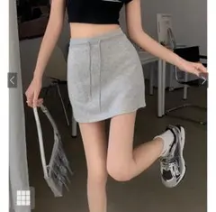 GRL インパン裏地付きスウェットタイトミニスカート ac2257