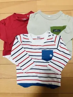 長袖Tシャツ 3点セット 60-70cm
