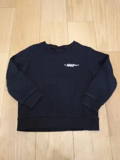 ANAPKIDS 黒 トレーナー M 100cm