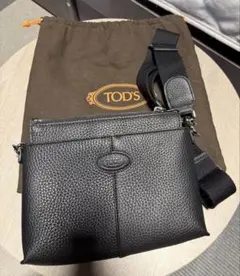 新品未使用　TOD'S ブラックレザー ショルダーバッグ