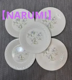 【NARUMI】 ナルミ　花柄 ケーキ皿 5枚セット　新品未使用