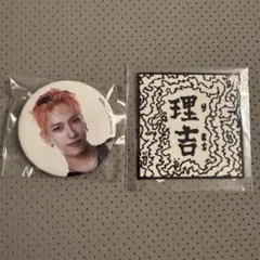 INI 池﨑理人 カプセルトイ ステッカー 缶バッジ