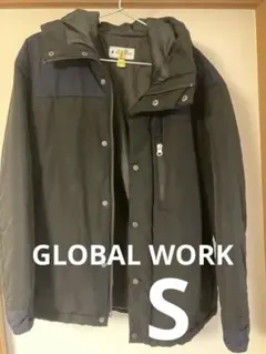 【美品】GLOBAL WORK ダウンジャケット　ネイビー　S サイズ