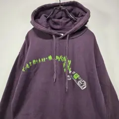 graniph　レイヤード　パーカー　フーディ　M　グラフィック　プリント　古着