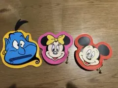 東京ディズニーランド 小銭入れ　レトロ　ミニー　ミッキー　ジーニー　3点セットのサムネイル