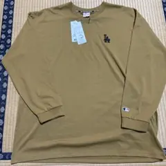 4L 新品 MLB LA ロゴ刺繍 長袖カットソー 4L