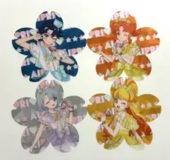 ひみつのアイプリ桜型クリアカード　アニメイト すばる リンリン える じゅりあ