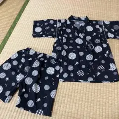 甚平 昆虫柄 上下セット　120cm