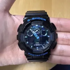 CASIO G-SHOCK GA-100CB ブラック ブルーのサムネイル