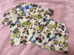 ディズニー 総柄 ミッキー セットアップ 90cm キッズ Disney 半袖のサムネイル