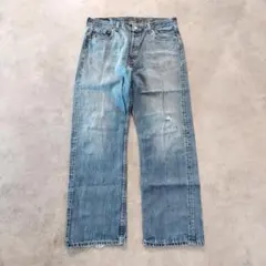 リーバイス501 Levis W36 ブルーデニム 青 古着 ヒゲ 15774