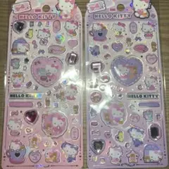ハローキティ　ラインストーンシール　ストーンシール