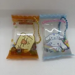 ポムポムプリン　シナモン　シナモロール　キャンディキーホルダー