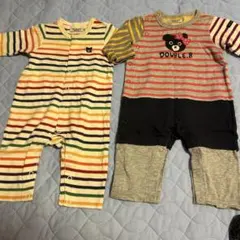 ミキハウス　DOUBLE.B ロンパースセット　70センチ