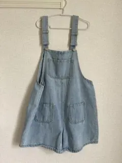デニム ショートサロペット オーバーオール