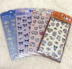 値下げ サンリオキャラクターズ ぷくっとシール　4種