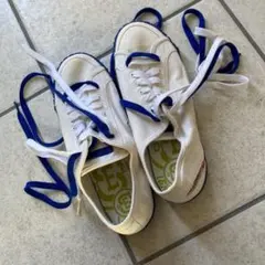 DIESELペタスニーカー　26.5cm 青白