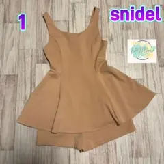【美品】 snidel スナイデル　オールインワン　ショートパンツ　1 D7のサムネイル