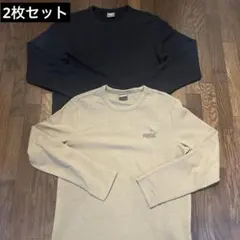 【M×2枚】 PUMA プーマ ワッフル 長袖Tシャツ ロングスリーブシャツ