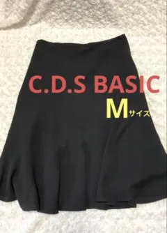 【美品】スカート　レディース　マーメイドスカート　黒　M 69cm 膝下　膝丈のサムネイル