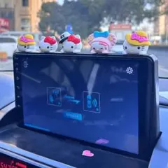 可愛い車内アクセサリー フィギュア 5体セットのサムネイル