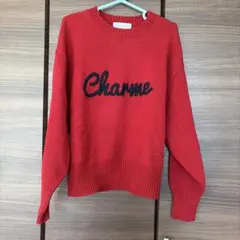 【古着】レディース 赤 セーター