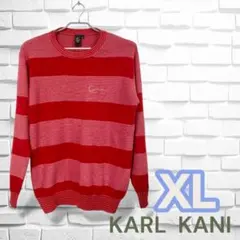 KARL KANI XL レッドストライプセーター