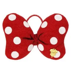 ミニー　リボン　ヘアゴム