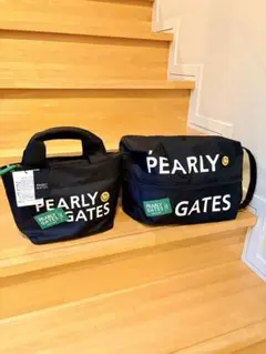 【新品】　PEARLY GATES カートバッグ シューズケース 2点セットのサムネイル