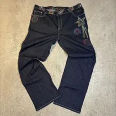 Subciety 00s スカル刺繍 デニムパンツ y2k y2k10 - メルカリ