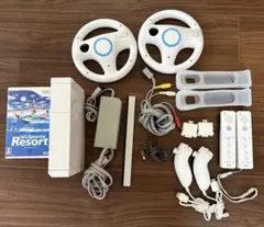Wii本体 + Wii Sports Resort + 付属品セット　ジャンク品