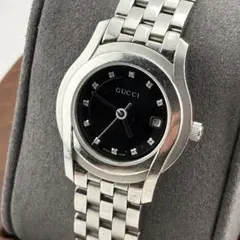 464 稼働 GUCCI 時計 メンズ レディース キャンバス柄 6Pダイヤ - メルカリ