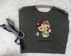 Hello Kitty トートバッグ グレー 38×38