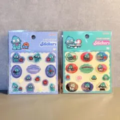 新品　ハンギョドン　チェック　ポップ　ぷっくり シール　サンリオ　２個セット