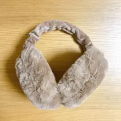 イヤーマフ レディース 防寒 ふわふわ 耳あて ブラウン 茶色 可愛い