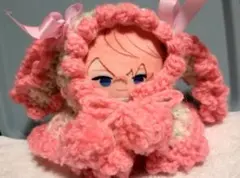 ぬい服　にじぱぺっと（10cmぬいぐるみ）用　うさぎ　ピンク【ハンドメイド】