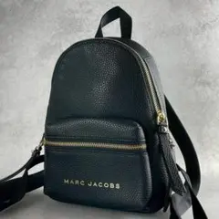 マークジェイコブス リュック バックパック レザー ロゴ金具 ブラック 黒