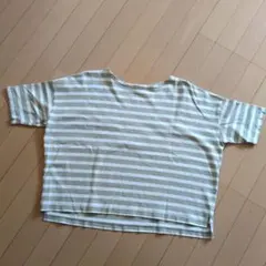 Samansa Mos2Blue ストライプ 半袖Tシャツ フリーのサムネイル
