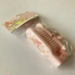 レトロ! サンリオ　マイメロディ　ブラシ　折り畳み ヘアブラシ　いちご　日本製