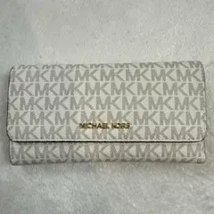 マイケルコース　 PVCコーティングキャンバス長財布　未使用品