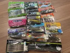 バス釣り用 ソフトルアー ワーム まとめ売り セットのサムネイル