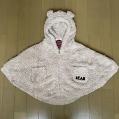 GELATO PIQUE ベビーポンチョ くま耳
