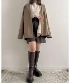 ブラック テーパード ショートパンツ ハーフパンツ キュロットパンツ