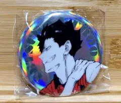 ハイキュー　ガチャガチャ　黒尾鉄朗　ホログラム　 缶バッジ